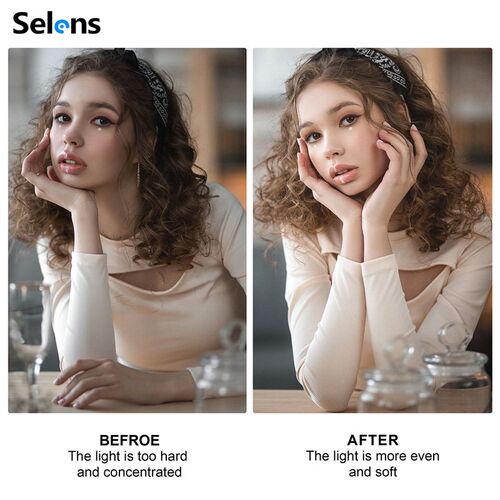 Selens White Diffuser Foldable Light Diffuser Light Diffusio