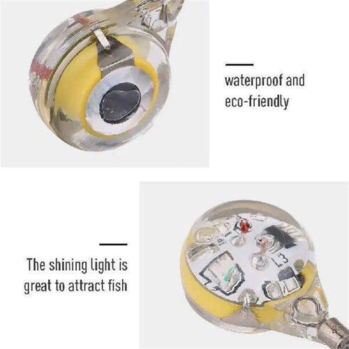 10Pcs Underwater Night Light Lure Mini Eye Shape Fish Light