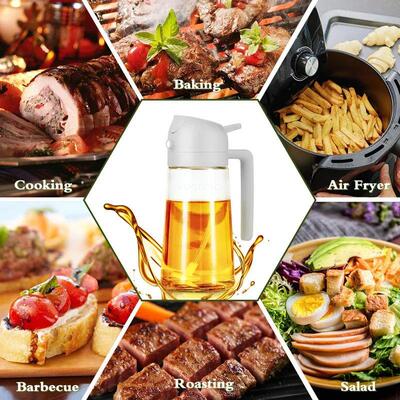2 in 1 Spray for Olive Oil Spray Sprayer Dispenser Bottle Co