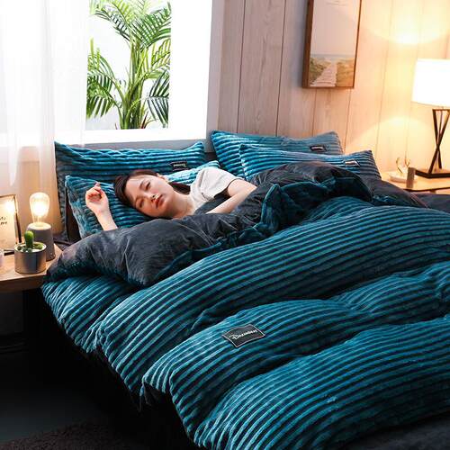 bed sheets quilt duvet set cotton cover beddings 4sets