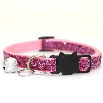 2PCS Cat Collar Colors Reflective Breakaway Neck Ring Neckla