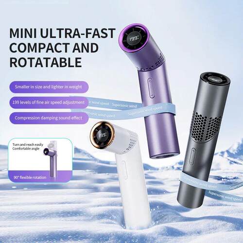 2026 Mini Fan Brushless motor large capacity portable chargi