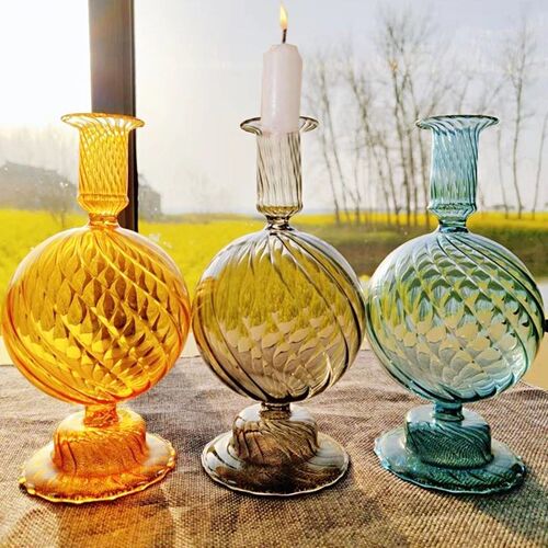 Glass Candle Holder Home Decor Candle Stand Wedding Decorati