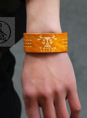 。Twelve constellations wide leather brlet personality tend