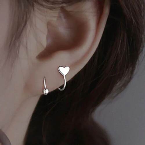 2pcs Stainless Steel Spiral Twisted Lip Ring Tongue Piercing
