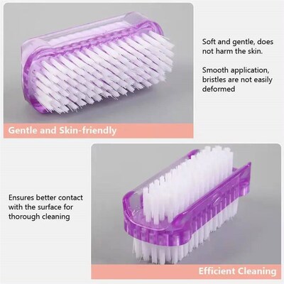 Double-Sided Nail Cleaning Brush, Manicure and Pedicure Tool