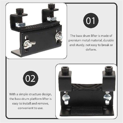 Electronic Drum Set Booster Drums Lift Fit Accessory Metal