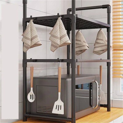 Multi-Layer Kitchen Storage Rack Condiment Organizer Shelf M