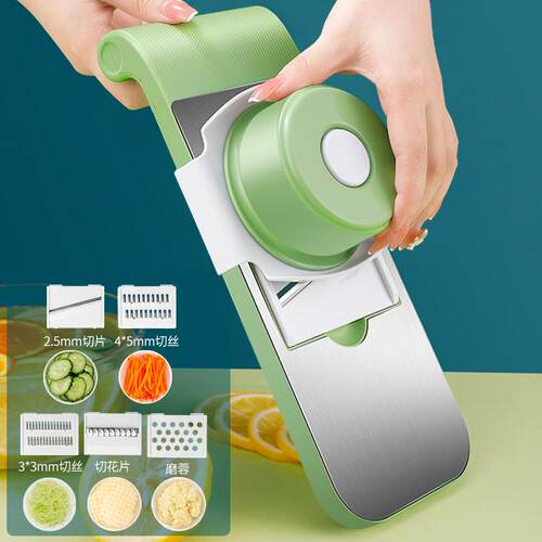 potato Garlic Crusher Slicer Cutter Manual Slicer Grater刨丝