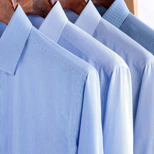 Mens Shirt Spring New Bamboo Fiber Fine Plaid Business Men