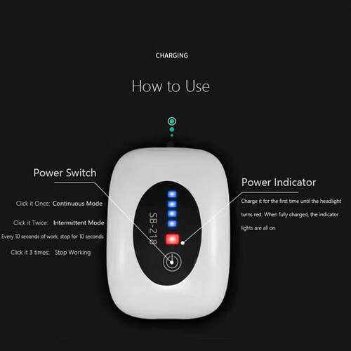 4800mAh Aquarium Oxygen Air Pump Compressor Fish Tank USB Ch