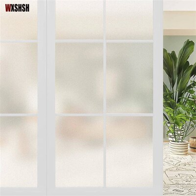 Frosted Glass Sticker No Glue Window Sticker Privacy for Off