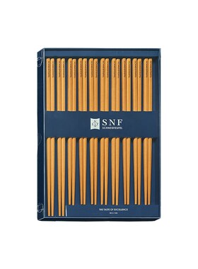 德国SNF施耐福 木纤维筷子家用不易发霉抗菌耐高温10装筷子送礼