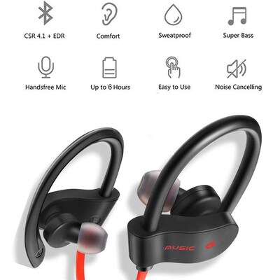 Wireless Bluetooth Earphones Wireless Headset Music Sport He