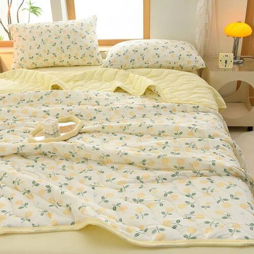 New Florals Spring Summer Blanket for Single Double Soft Ski