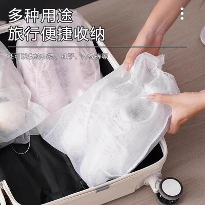 Shoe storage bags, dust-proof and stain-resistant white shoe