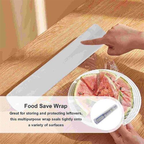 2 Rolls 25CMx45M Disposable Food Cling Wrap Roll Film Boxed