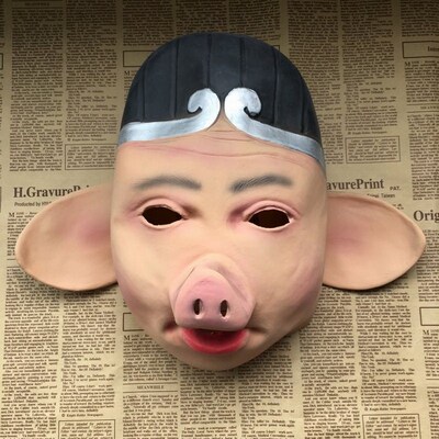 Journey to the West Pigsy Mask cosplay Latex Tang Priest Mas