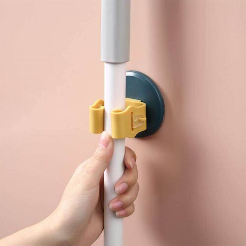 3pcs set wall hanging mop hook broom clip artifact bathroom