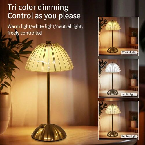 Crystal Led Table Lamp Rechargeable Book Light Night Light f