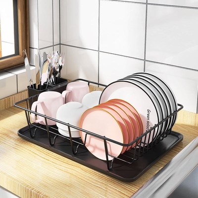 dish drying rack storage kitchen cup holder organizer洗碗架
