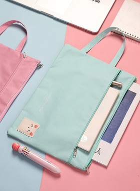 1pc A4 Size File Folder Bag Documents Stationery Books Stora