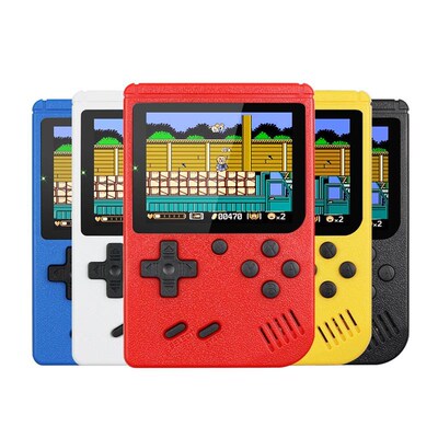 Retro Console Double Handheld Game Player Battery 3.0 Inch L