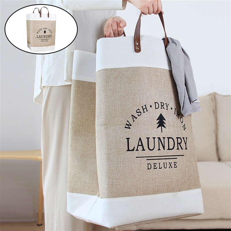 Waterproof Collapsible Laundry Hamper Dirty Clothes Freestan - 实物图