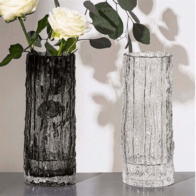 Simple Transparent Glass Vase Desktop Flower-arranging