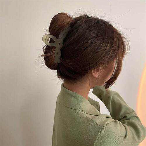 Fashion matte large hairpin go out allmatch back head coil
