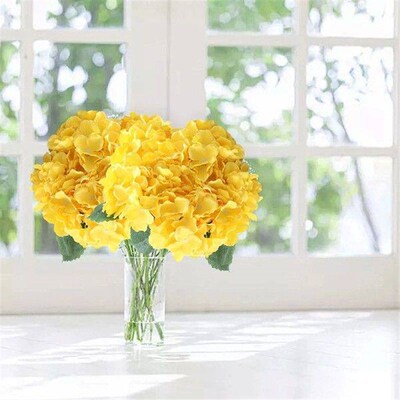 Florals 13 Silk Hydrangea With Long Stems Artificial