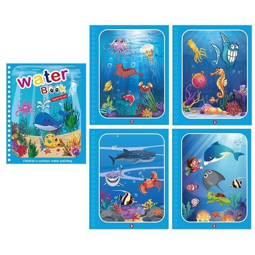 Children Early Education Toys Magical Book with Pen Water Dr