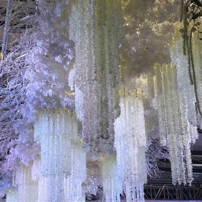 20/40/60PCS Artificial Silk Wisteria Flower Fake Hanging