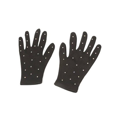 Shiny Figure Skating Wrist Gloves Breathable Mittens Windpro