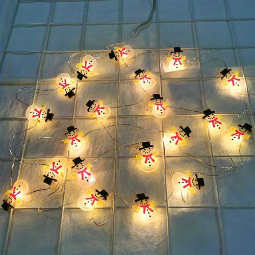Runtowo Santa Claus Snowman LED Light String Christmas