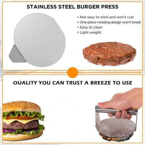 Stainless Steel Smash Burger Press Dropshipping Meat Masher