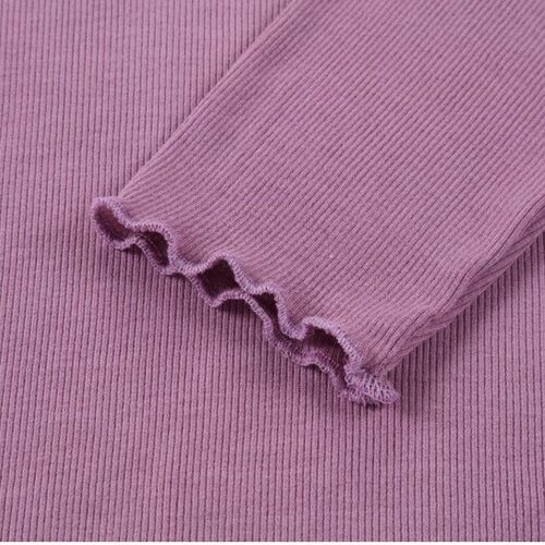 kids women summer solid half zipper ribbed srechy tee mother