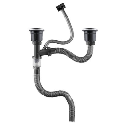 Kitchen stainless steel vegetable basin sewer pipe set sink