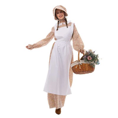 New Halloween Party Playing Costume Farmwoman Fresh Field St