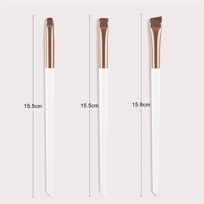 Wholesale 3 Pcs edge eyeliner brush oblique head eyebrow bru