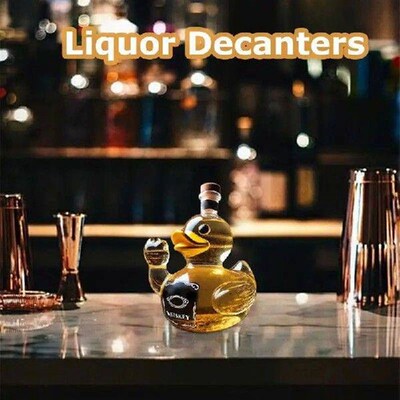 Funny Whiskey Duck Bottle Creative Whiskey Duck Ornament