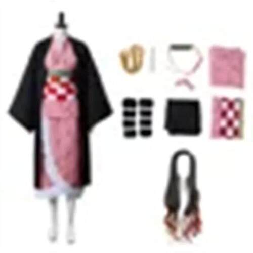 Demon Slayer Kids Cosplay Costume Set - Tanjiro Nezuko Shino