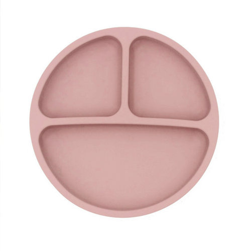 Baby Safe Silicone Dining Plate Solid Cute Cartoon Children