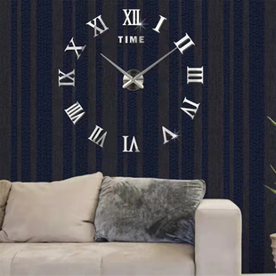2022 New 3D Roman Numeral Acrylic Mirror Wall Clock er Fashi