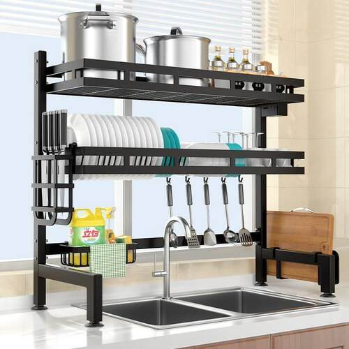 3-Tier Strong Rack kitchen drop large dish rack shelf bowl新