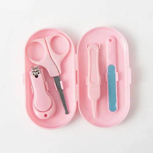 4pcs/set Baby Nail Clipper Set Children Kids Nail Cutter Sci