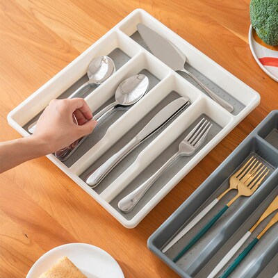 Kitchen Knife And Fork Spoon Can Be Stacked With Partitioned