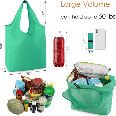 Shopping Bags Foldable Reusable Grocery Polyester Tote bag