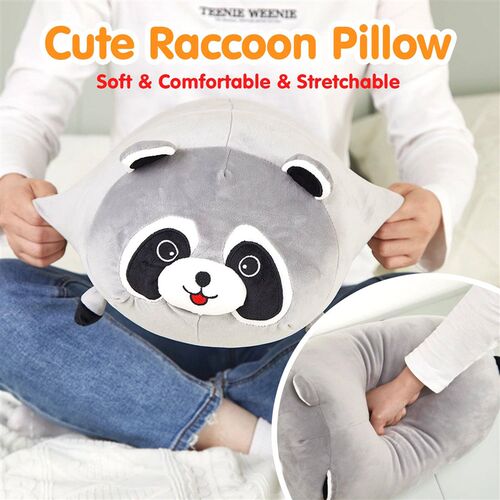 20/35/45cm Cute Raccoon Plush Throw Pillow Soft Comfortable