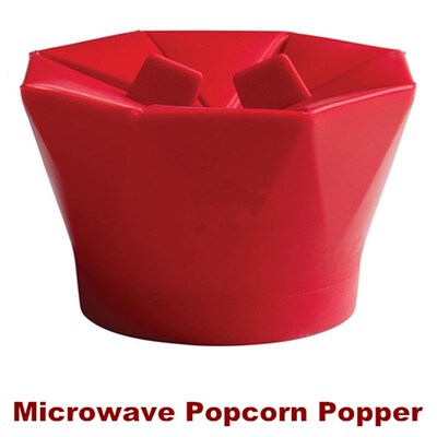 Microwave Silicone Popcorn Popper Bowl Maker Collapsible